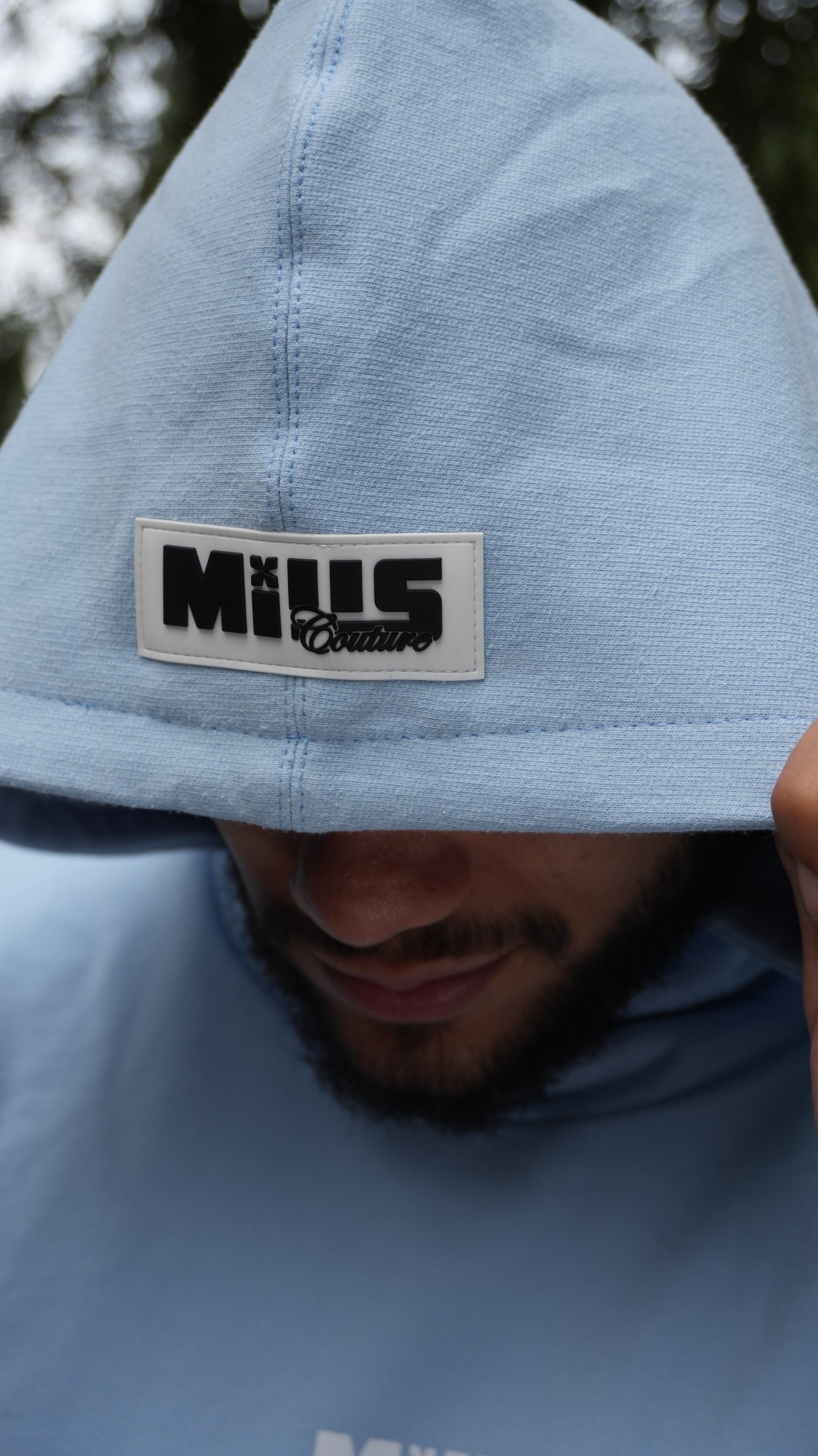 HOODIE MOTUS PER VENTUM - CELESTE