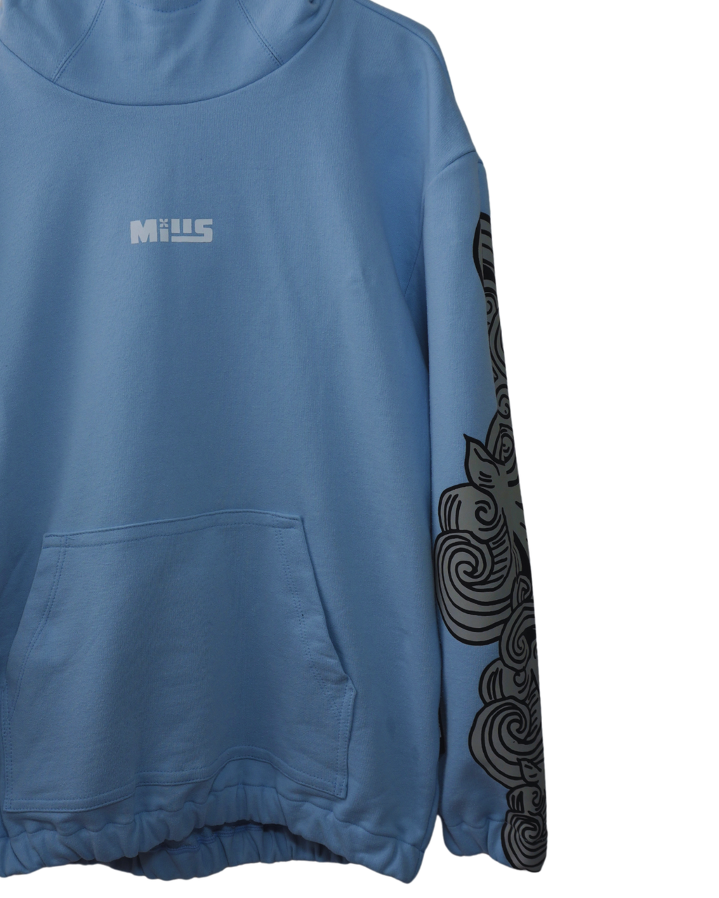 HOODIE MOTUS PER VENTUM - CELESTE